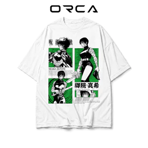 Áo thun Orca in hình Maki Zenin Jujutsu Kaisen - Vải Cotton cao cấp - ORCA791