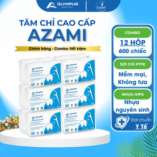 {Chính hãng} 12 Hộp 600 chiếc Tăm chỉ cao cấp AZAMI made in VIETNAM Tamnhakhoa
