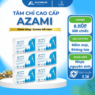 {Chính hãng} 12 Hộp 600 chiếc Tăm chỉ cao cấp AZAMI made in VIETNAM Tamnhakhoa