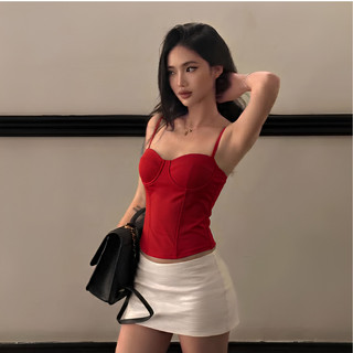 Áo Hai Dây Cúp Ngực Dáng Corset Phối Dây Cột Sau Ôm Dáng Sexy Quyến Rũ 2S07 RYSO STORE