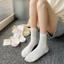 Combo 5 Đôi Vớ Tất Nữ Trơn Hàn Quốc Cao Cấp COTTON Dày Dặn Thoáng Khí MOHALI VC001