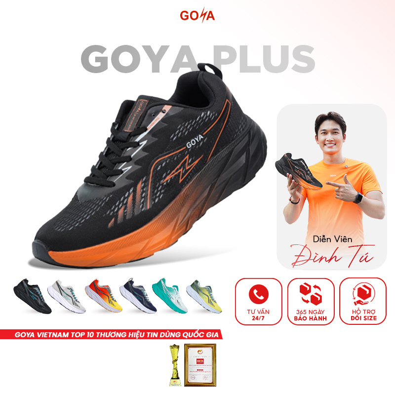 Giày thể thao chạy bộ nam nữ Goya Plus năm 2026 Công nghê EVA Foam mới nhất, nhẹ êm, nẩy vượt trội