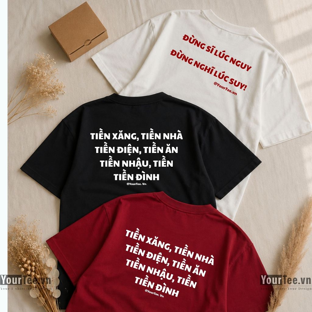 [ÁO THUN CHỮ TÂM TRẠNG] Áo Thun Chữ "Tiền" - "Suy" Thiết Kế Độc Lạ,Unisex Cá Tính, Phù Hợp Với Bạn Trẻ - YTTS20