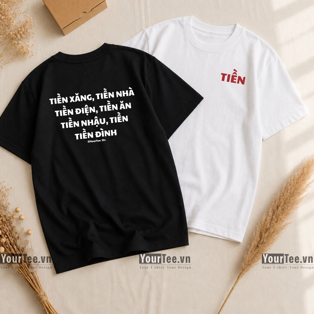 [ÁO THUN CHỮ TÂM TRẠNG] Áo Thun Chữ "Tiền" - "Suy" Thiết Kế Độc Lạ,Unisex Cá Tính, Phù Hợp Với Bạn Trẻ - YTTS20