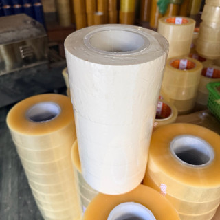 Băng keo-Băng dính màu 200 yard-180mét, cây nặng 3,5kg gồm 6 cuộn dùng để dán thùng carton đóng hàng