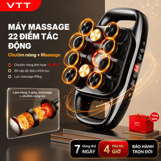 Máy Massage Trị Liệu VTT 10 Đầu Đệm, Chườm Nóng Tác Động Sâu, Giảm Đau Thắt Lưng Và Cải Thiện Lưu Thông Máu S12-10R
