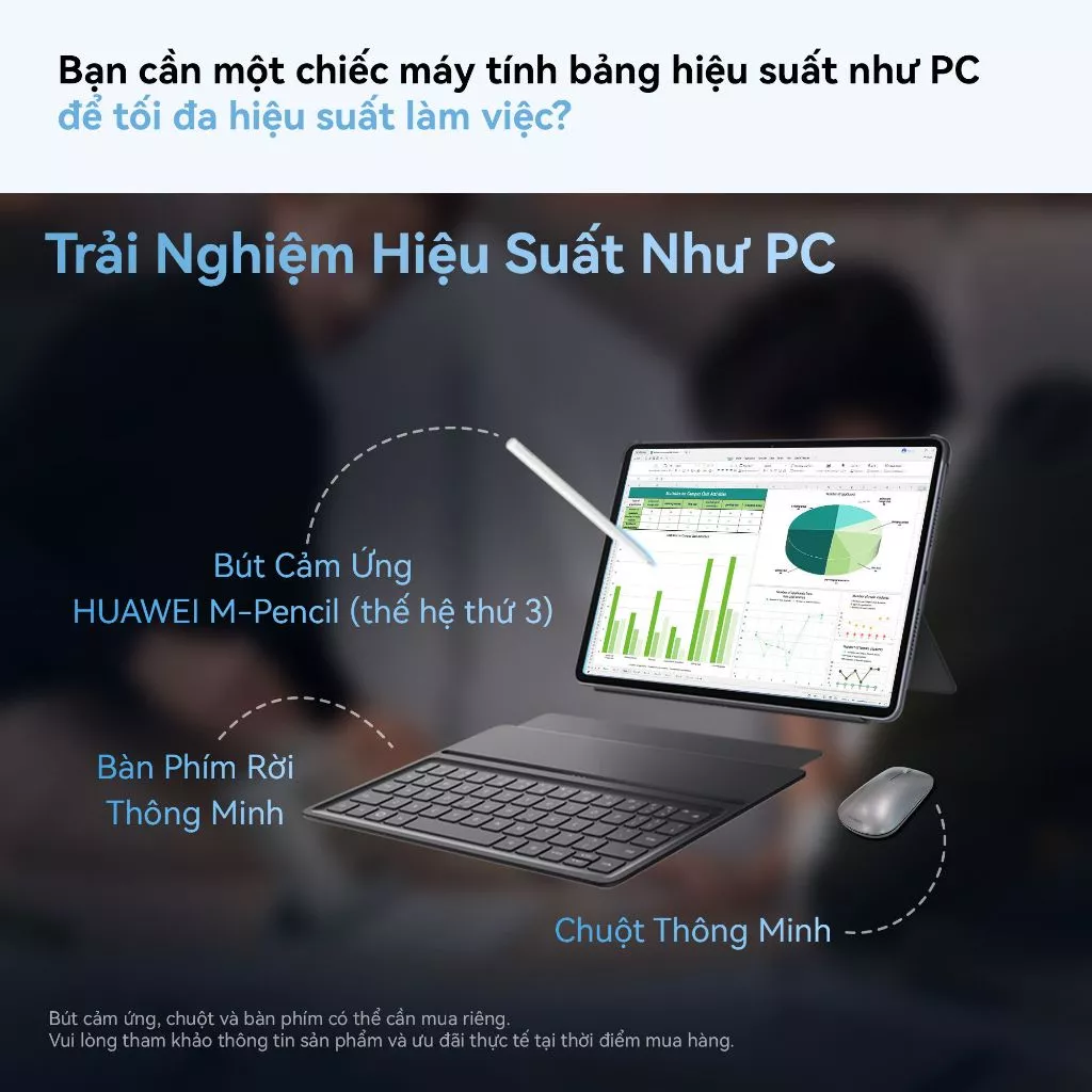 Máy tính bảng HUAWEI MatePad 11.5 2026 | WPS Office PC Với Công Cụ AI | HUAWEI FullView Display 2.5K 120Hz| Bàn Phím Rời