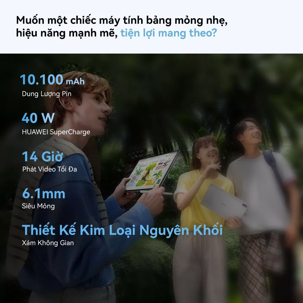 Máy tính bảng HUAWEI MatePad 11.5 2026 | WPS Office PC Với Công Cụ AI | HUAWEI FullView Display 2.5K 120Hz| Bàn Phím Rời