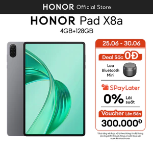 Máy tính bảng Honor Pad X8a 4GB+128GB | Màn hình TFT LCD 11" 90Hz | Pin 8300mAh | BH 18 tháng