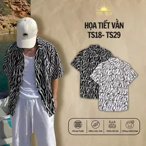 Áo Sơ Mi Lụa Họa Tiết Vằn, Cuban Shirt Chất Liệu Lụa Tuyết Mềm Mịn, Thoáng Mát, Thấm Hút Tốt, Chống Nhăn - Size 50-100kg