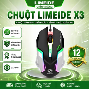 Chuột Gaming Có Dây LIMEIDE X3 USB 1600DPI Chuột Máy Tính Giá Rẻ Bảo Hành 12 Tháng