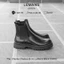 Giày nam CHUNKY CHELSEA Boots Lemans CHK02.2 Đế cao su tăng cao 4cm, da bò, BH 12T