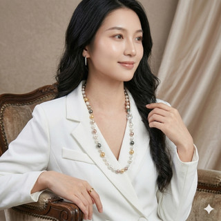 [N1185] Vòng Cổ, Dây Chuyền Ngọc Nhân Tạo Móc Cài Tròn Bạc Chắc Chắn, Sang Trọng Cho Nữ - DAISYN