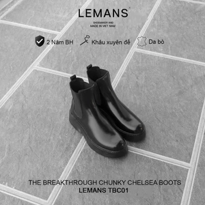 Giày Chelsea Boots The Breakthrough Chunky Lemans - Da bò nguyên tấm - BST độc quyền - Bảo hành chính hãng 24 tháng