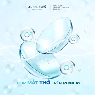 Lens Cận Trong Suốt Angel Eyes Silicone Hydrogel | Đeo Thoải Mái 12 Giờ+ | Độ 1–15