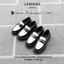 Giày nam Chunky PENNY LOAFER Black White LEMANS T12.2 - đế cao su tăng cao 5cm, Da bò, BH 12T