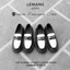 Giày nam Chunky PENNY LOAFER Black White LEMANS T12.2 - đế cao su tăng cao 5cm, Da bò, BH 12T