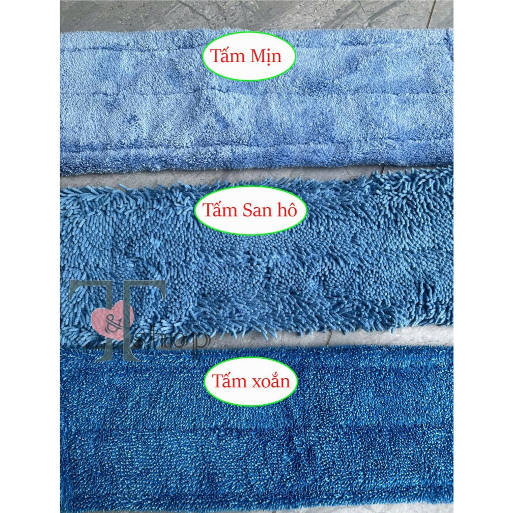 Cây Lau Nhà Inox Đế Nhựa KIỂU CÀI Tấm Lau San Hô / Xoắn / Mịn 45cm Homeinno Cán Tăng Đơ Thu Ngắn 90cm Dài Ra 1m4
