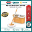 1: Bộ Lau Nhà Xoay 360 Độ Cao Cấp SUNHOUSE KS-CL350PO / CL330IB / KH-CL330S - Thùng Vắt Inox Thông Minh, Bền Đẹp