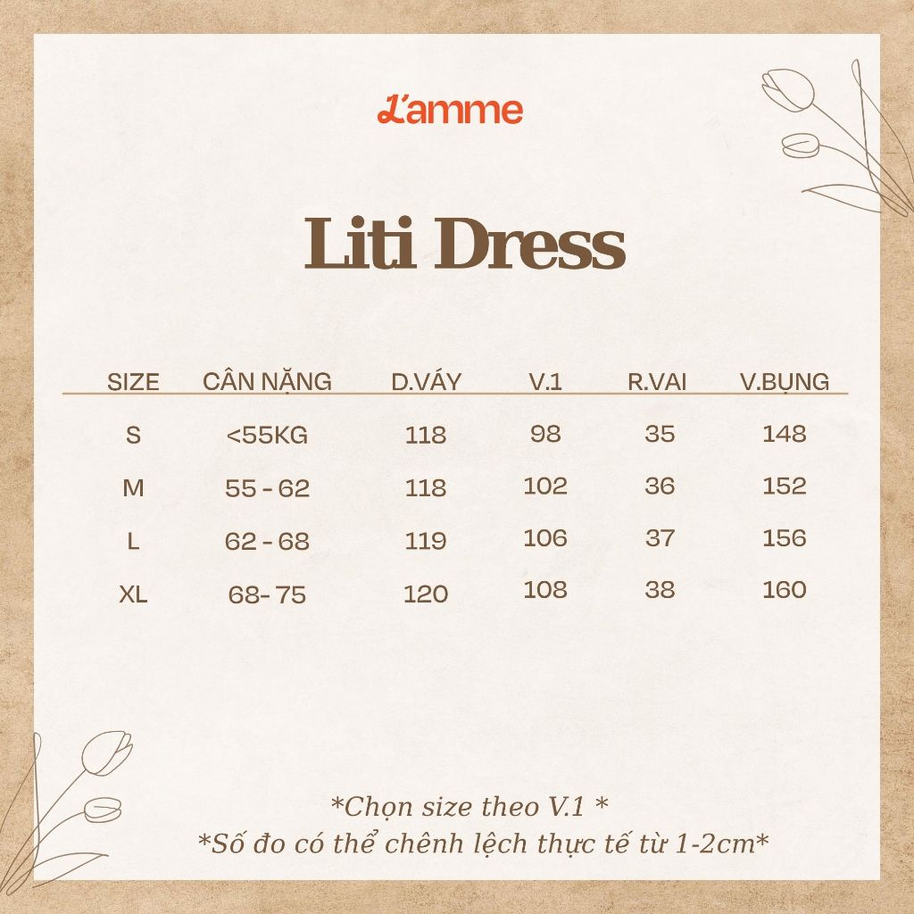 Váy Bầu, Đầm Bầu LITI DRESS Chất Đũi In Hoa Mềm Mát, Dáng Babydoll 3 Tầng Xinh Xắn - L'amme