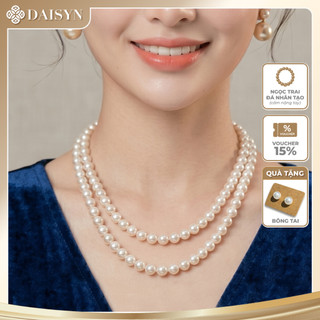 [N773] Dây Chuyền Ngọc Trai Nhân Tạo 2 Sợi Vòng Cổ Áo Dài Xinh Xắn Cho Nữ - DAISYN