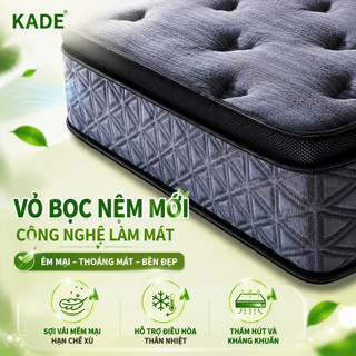 Nệm Foam Lò Xo KADE Home Goods Mattress lò xo độc lập cùng đa tầng cao su non nâng đỡ dáng ngủ