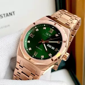 Đồng Hồ Nam Chính Hãng I&W Carnival 751G-T11 Vàng Hồng Chống Nước Kính Sapphire (Máy Cơ Tự Động)