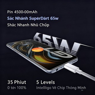 Tương thích OPPO Realme Cáp sạc USB Type C 6A Sạc nhanh VOOC SuperVOOC SuperDart 65W Cho Find X8 Reno13 12 12 11 10 Ace5
