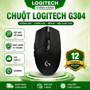 Chuột Gaming Không Dây G304 LED RGBDPI 12000 Logitech Form Công Thái Học Giá Tốt BH 12 Tháng