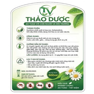 🔥 [MỞ BÁN] Bình Xịt Diệt Muỗi, Kiến, Gián, Mối Sinh Học TH – Diệt Ve Rận, Bọ Chét, Rệp Giường – Hương Thảo Mộc Tự