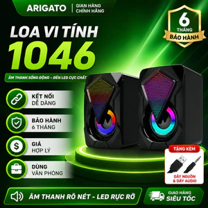 Loa 1046 Cho Máy Tính, Loa PC Giá Rẻ, Âm Thanh To Rõ, Cắm Là Dùng, Phù Hợp Laptop Desktop