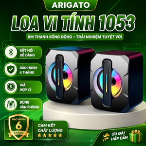 Loa Vi Tính 1053 Âm Thanh Stereo Cực Hay – Loa Nghe Nhạc, Xem Phim, Chơi Game Bass Mạnh USB 3.5mm Cho PC Laptop