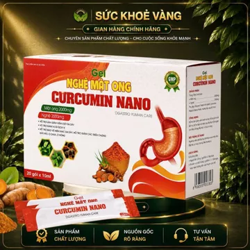 🌿 GEL NGHỆ MẬT ONG CURCUMIN NANO – Tinh hoa từ nghệ vàng và mật ong thiên nhiên