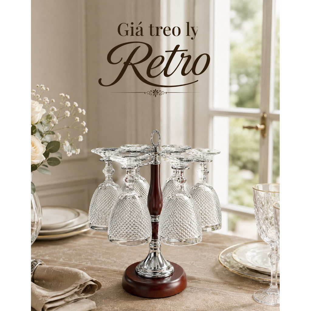 Bộ hũ bình cốc Vân Caro Trắng Crista Home 350ml Cao Cấp