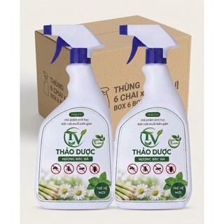 [KHÔNG MÙI] Bình Xịt Diệt Muỗi, Kiến, Gián, Ve Rận Chó Mèo Sinh Học Thảo Dược TV 500ml – Hiệu Quả Nhanh