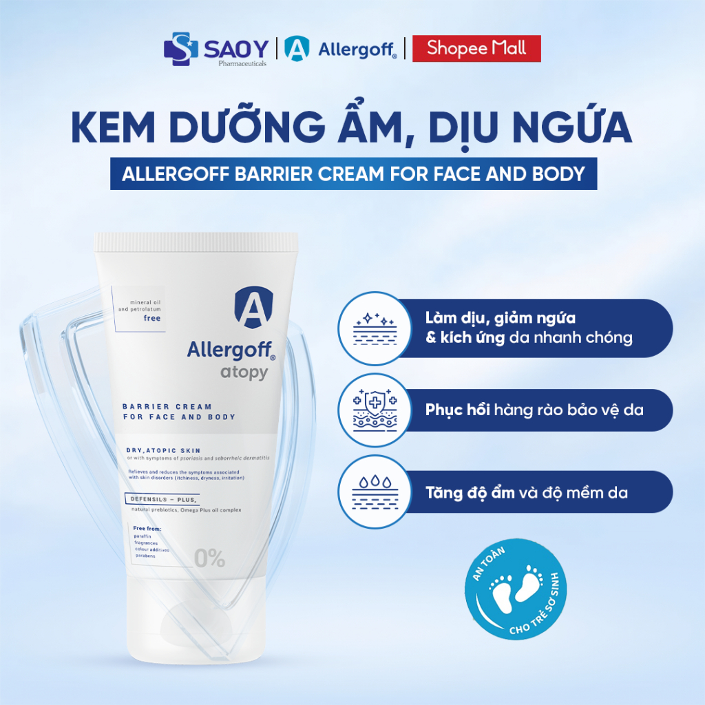 Kem Dưỡng Ẩm Phục Hồi Da Allergoff Atopy Allergoff Barrier Cream For ...
