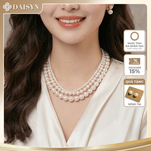 N756 dây chuyền ngọc trai nhân tạo dây hạt 4li-8li-10li ngọc trai nhân tạo xinh