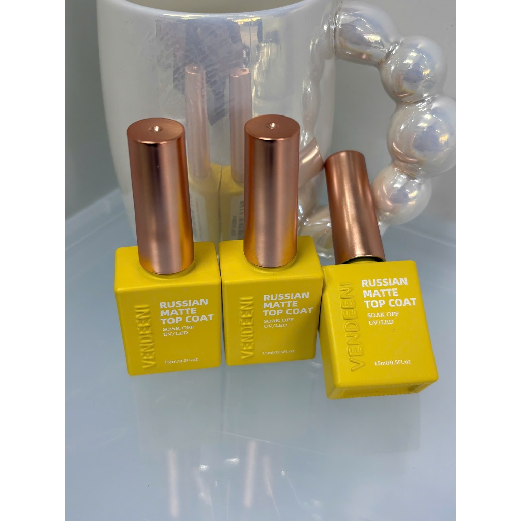 Top Lì Tráng Gương Vendeeni - Sơn Top Gel Lì Nail Không Lau, Bảo Vệ Màu Sơn UV/LED