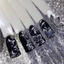 Gel Vẽ Nổi Đen Trắng Fengshangmei – Chất Gel Sánh, Dễ Vẽ, Không Lem, Phù Hợp Trang Trí Móng [ Bình An ]