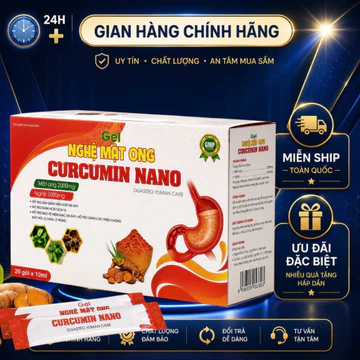🌿 GEL NGHỆ MẬT ONG CURCUMIN NANO – Sự kết hợp hài hòa giữa nghệ vàng và mật ong thiên nhiên