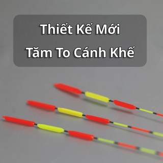 Phao Câu Đài QH07 Tăm Khế – Phao Câu Chép Trắm Trắng Nhạy, 3 Đốt Tăm Tăng Cường Nhìn Xa Rõ Ràng (Ăn Chì 2g/2.5g/3g)