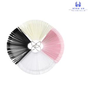 Móng Que Nail Vuông Tập Sơn Vẽ Trưng Bày Mẫu Khách 50 Móng, Chất Liệu Nhựa Loại 1 [ Bình An ]