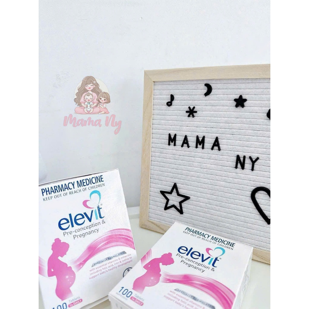 Vitamin Tổng Hợp Elevit Bayer Cho Bà Bầu (100 Viên)