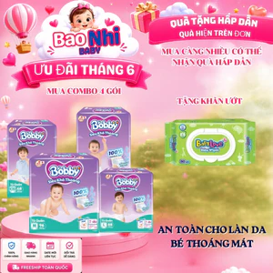 COMBO 2 gói Tã Quần BOBBY Utral Gói Lẻ Siêu Khô Thoáng 100% Cho Bé Size M96, L88, XL74, XXL68, Khô thoáng cho làn da bé