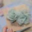 ✨ Lược Cài Tóc Đính Hoa Voan Tơ Tiên Tử – Trâm Cài Tóc Kim Loại Đính Cặp Hoa Song Sinh Phong Cách Nàng Thơ Đi Biển