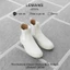 Giày BOOTS DA NUBUCK LEMANS màu Beige CBT88.2 đế cao su tăng cao 4cm BH 12 tháng