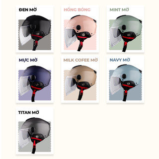 Mũ Bảo Hiểm Royal M778K 2 Lớp Kính Che Mặt - Nón 1/2 Nam Nữ Đi Xe Máy - Size M L XL - BH 12T NSX