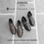 Dép rọ Buckle Sandal nam Lemans BK01.2 - Da bò - đế Mckay cao 2.2cm bảo hành chính hãng 24 tháng