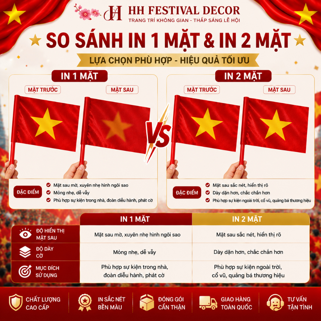 Cờ Vẫy Cầm Tay Cờ Tổ Quốc Việt Nam Vải Phi Bóng Trang Trí Quốc Khánh 2/9 Khai Giảng Cổ Vũ Bóng Đá