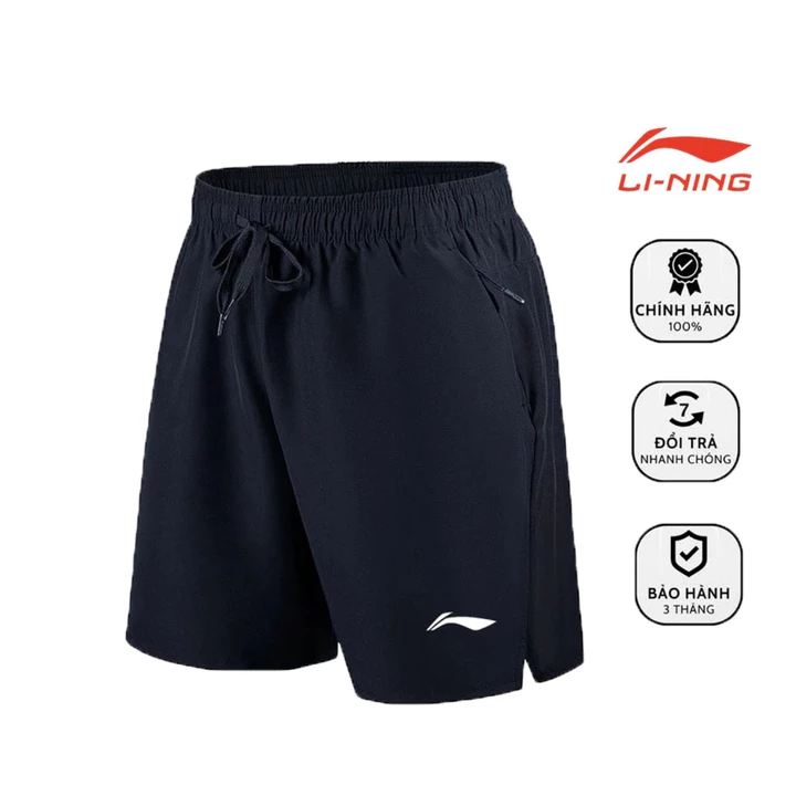 Quần đùi nam Li-Ning 10 MÀU S01 Ultra, Quần short nam vải gió thể thao mềm mát TÚI KHOÁ 2 BÊN